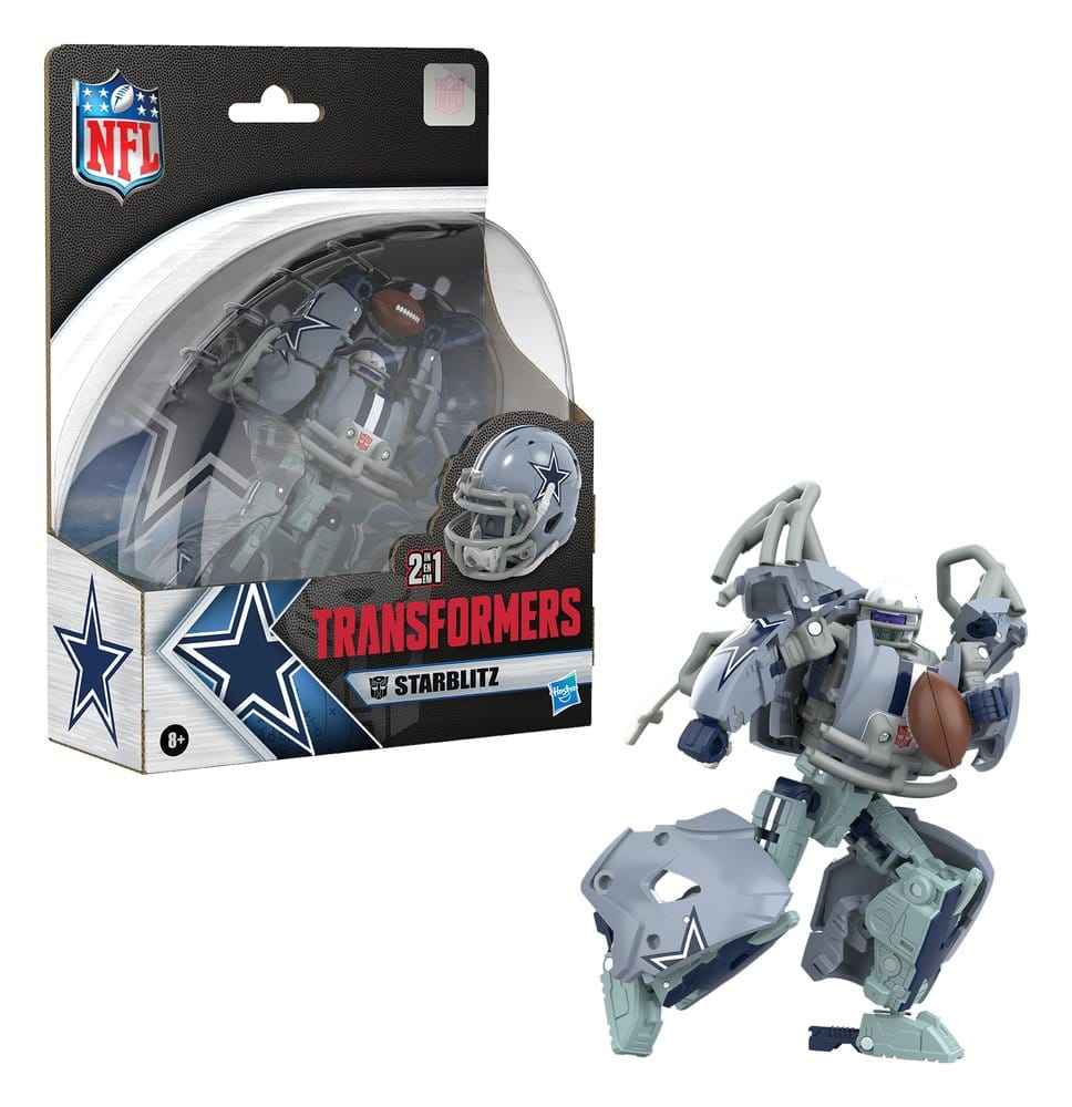 Transformers x NFL Actionfigur Dallas Cowboys: Starblitz 14 cm