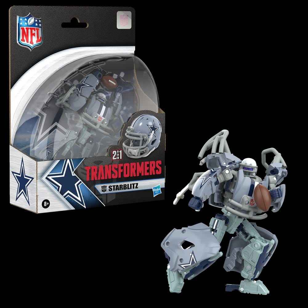 Transformers x NFL Actionfigur Dallas Cowboys: Starblitz 14 cm