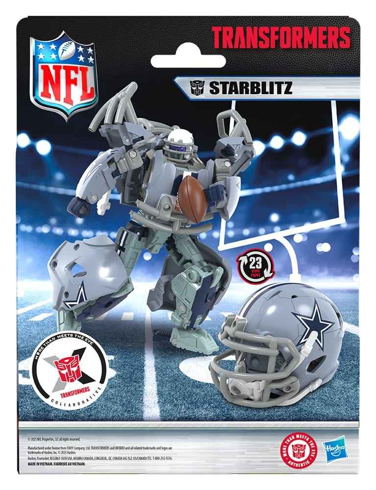 Transformers x NFL Actionfigur Dallas Cowboys: Starblitz 14 cm
