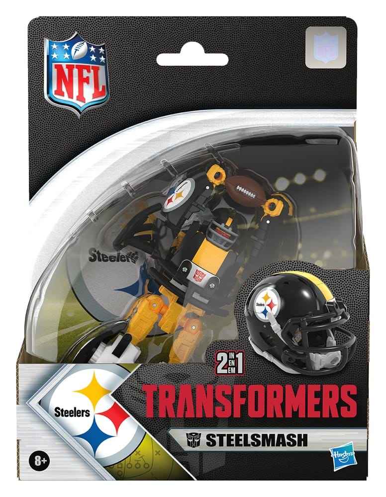 Transformers x NFL Actionfigur Pittsburgh Steelers: Steelsmash 14 cm