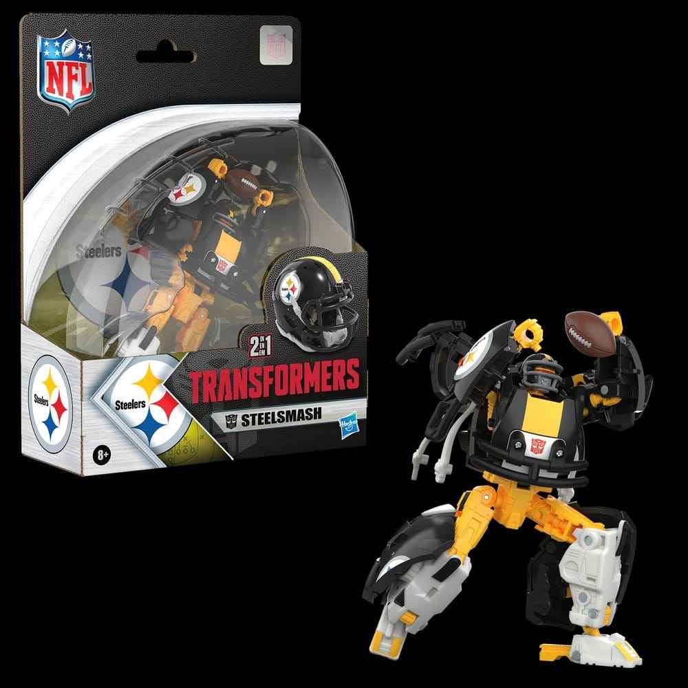 Transformers x NFL Actionfigur Pittsburgh Steelers: Steelsmash 14 cm