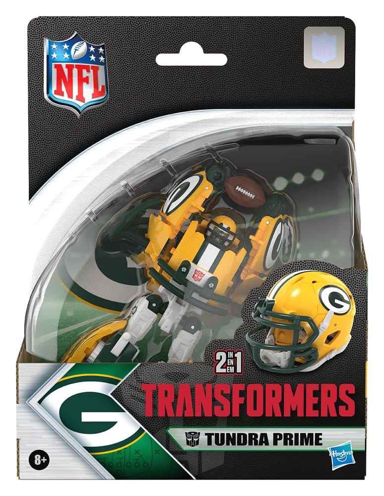 Transformers x NFL Actionfigur Green Bay Packers: Tundra Prime 14 cm