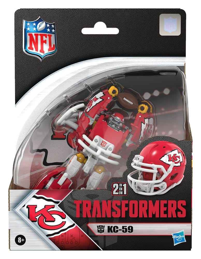 Transformers x NFL Actionfigur Kansas City Chiefs: KC-59 14 cm