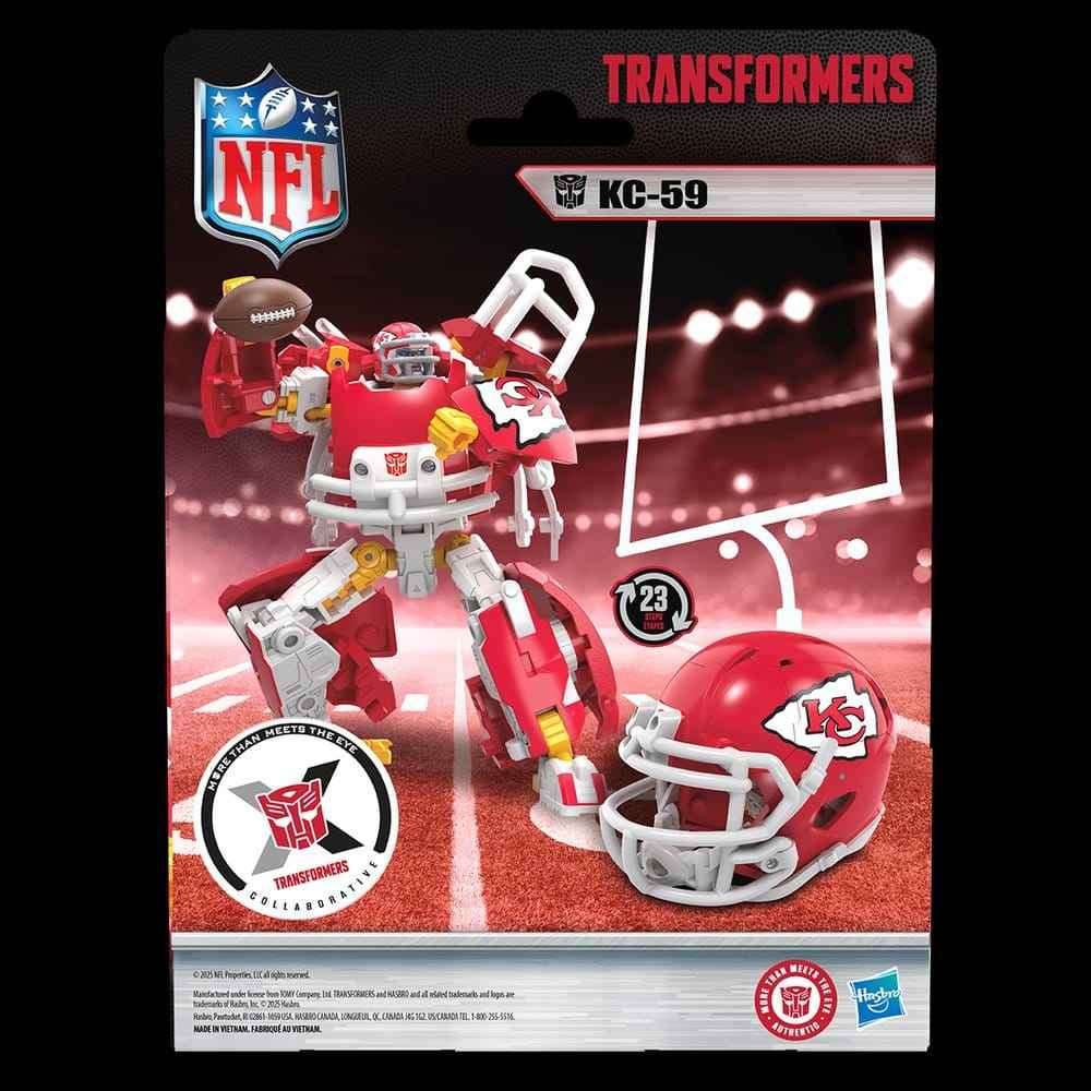 Transformers x NFL Actionfigur Kansas City Chiefs: KC-59 14 cm