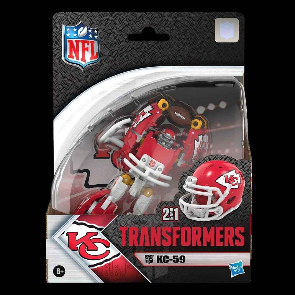 Transformers x NFL Actionfigur Kansas City Chiefs: KC-59 14 cm