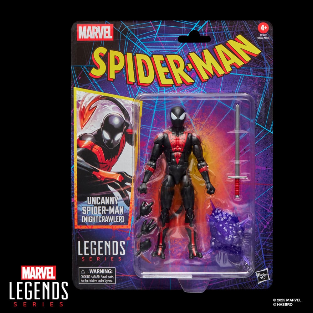 Spider-Man Marvel Legends Retro Action Figur Uncanny Spider-Man (Nightcrawler) 15 cm Hasbro