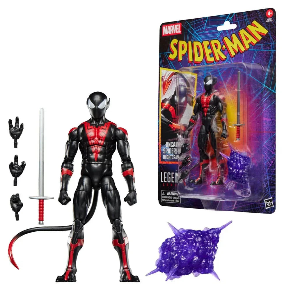 Spider-Man Marvel Legends Retro Action Figur Uncanny Spider-Man (Nightcrawler) 15 cm Hasbro