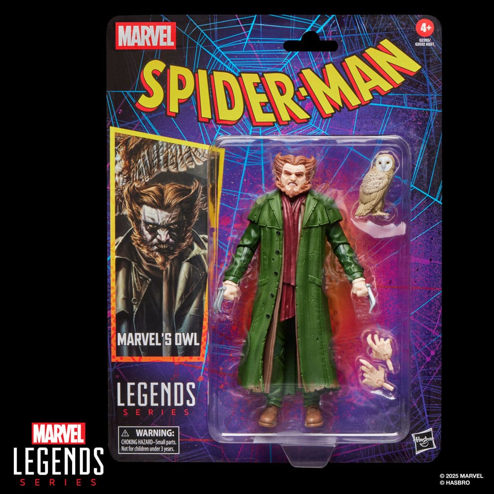 Spider-Man Marvel Legends Retro Action Figur Marvel's Owl 15 cm Hasbro
