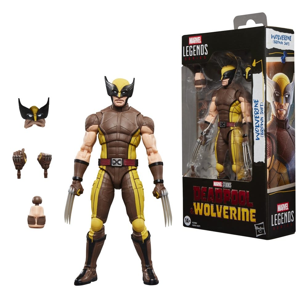 Deadpool & Wolverine Marvel Legends Action Figur Wolverine (Brun Kavaj) 15 cm Hasbro