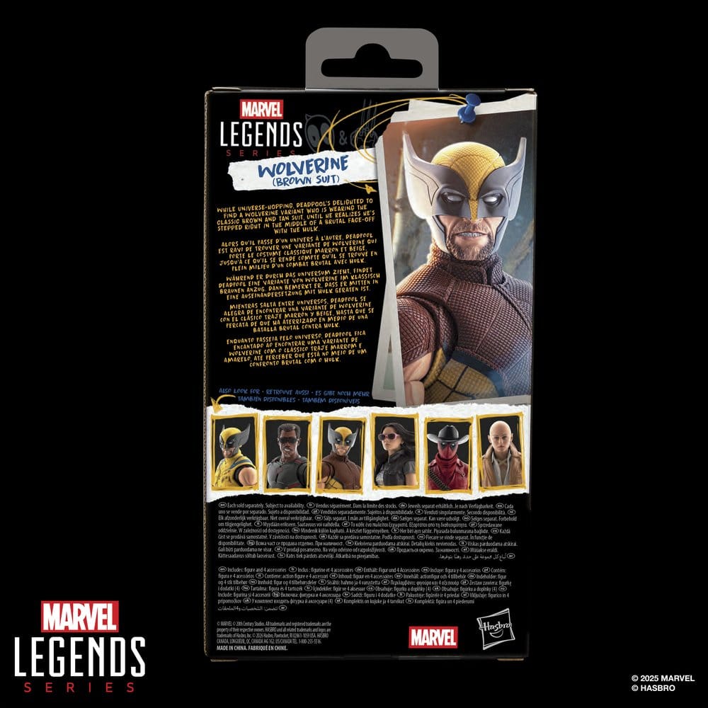 Deadpool & Wolverine Marvel Legends Action Figur Wolverine (Brun Kavaj) 15 cm Hasbro