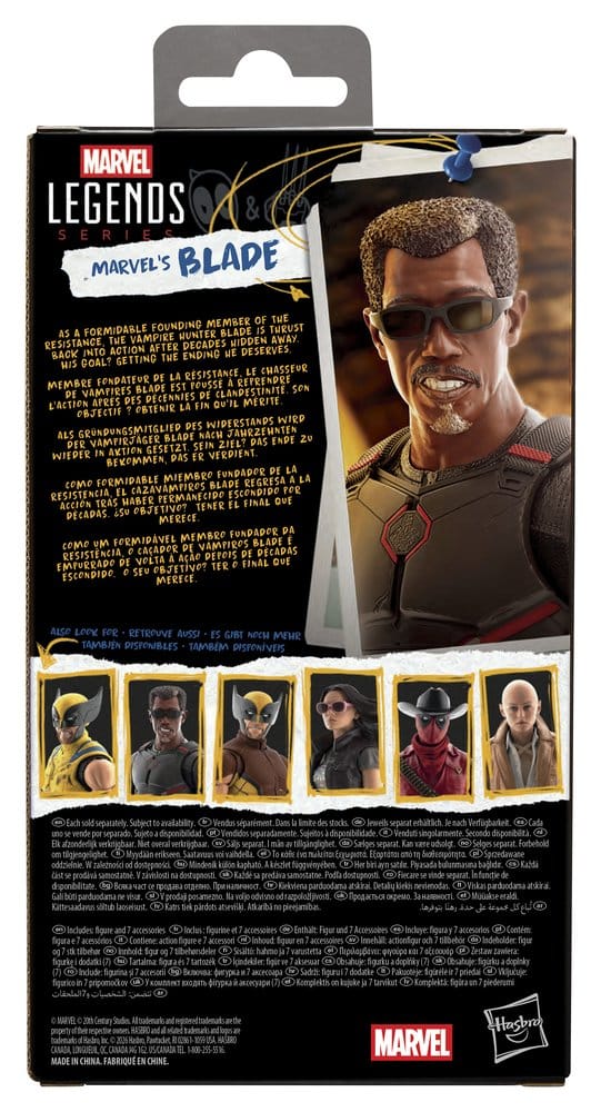 Deadpool & Wolverine Marvel Legends Action Figur Marvel's Blade 15 cm Hasbro