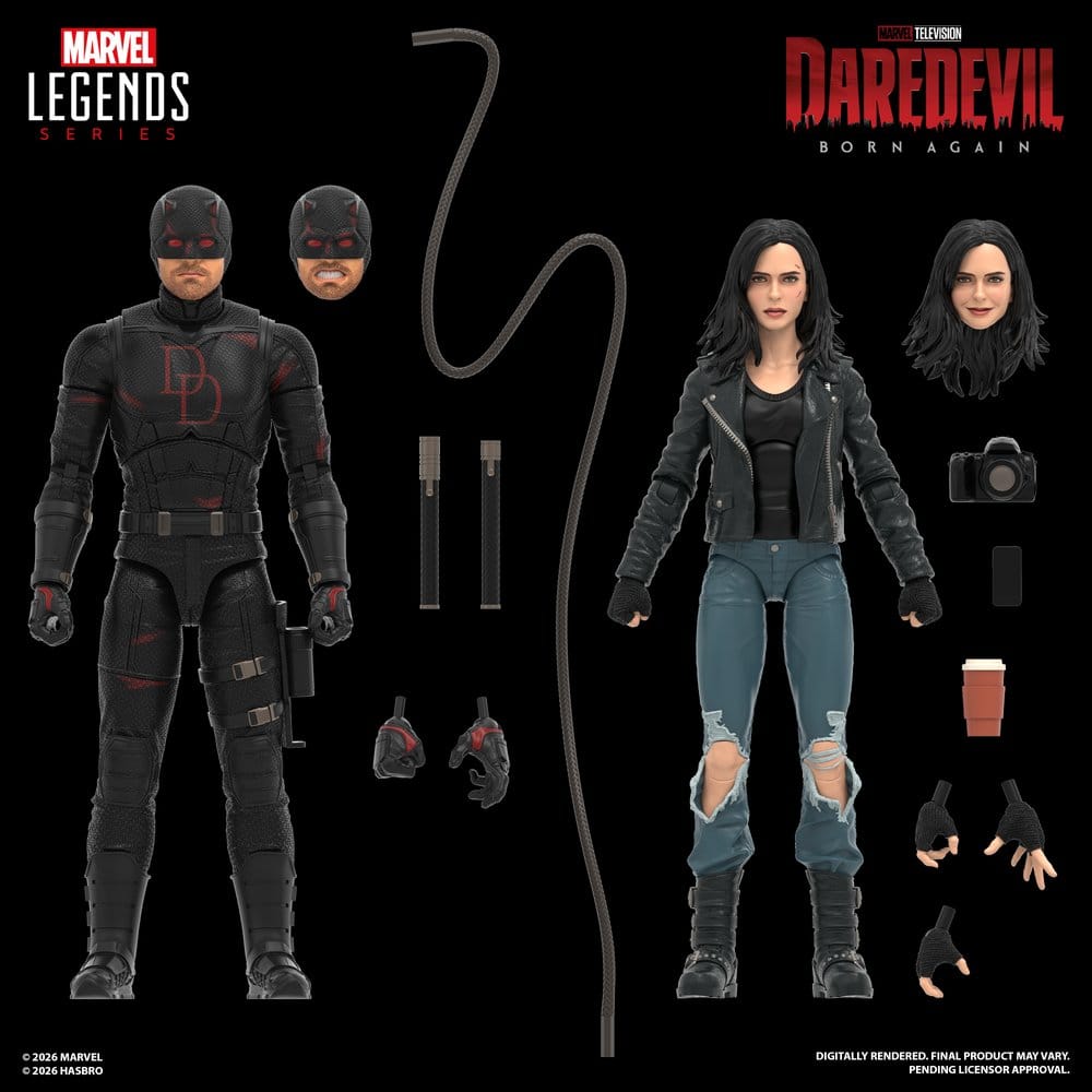 Daredevil: Born Again Marvel Legends Action Figur 2-Pack Daredevil & Jessica Jones 15 cm