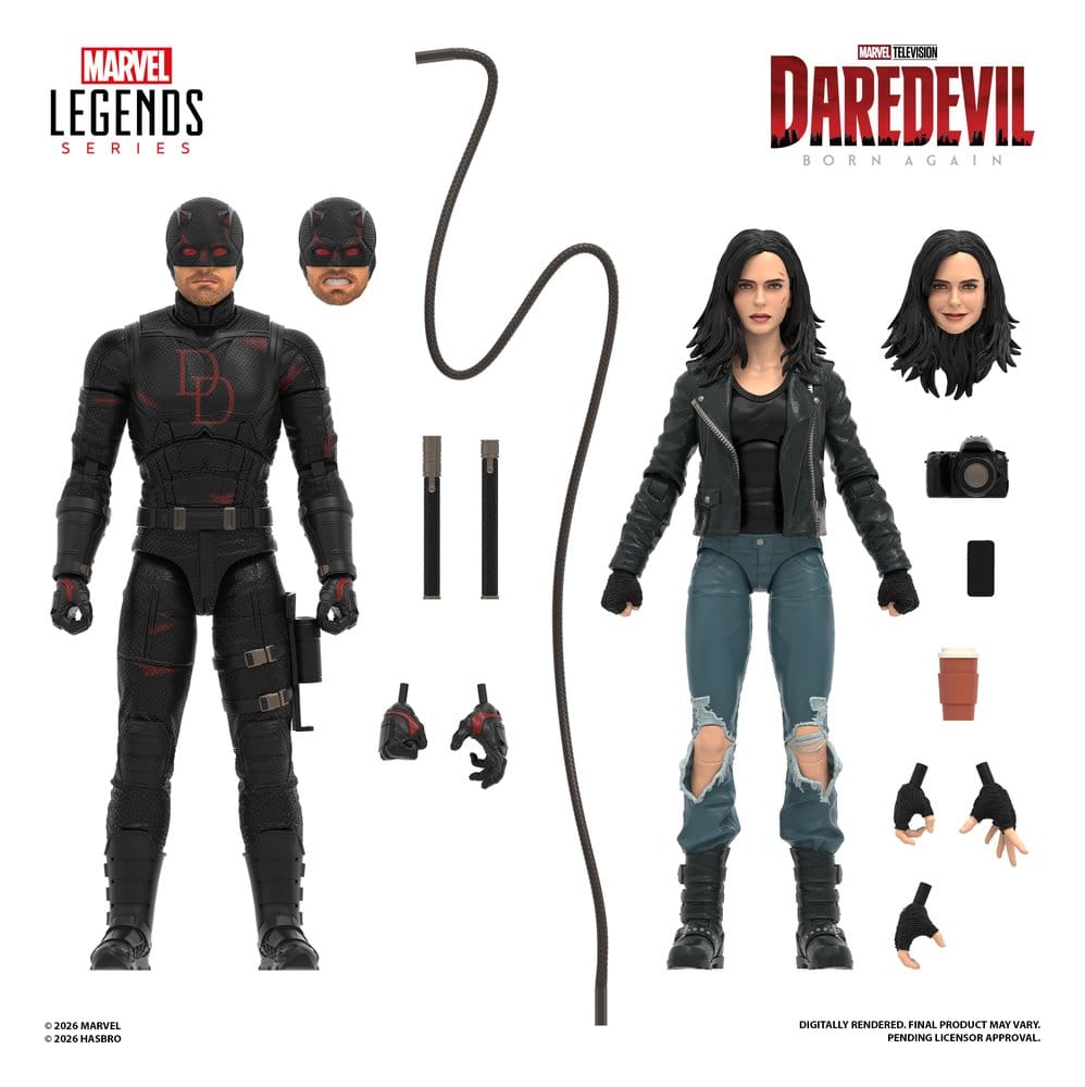Daredevil: Born Again Marvel Legends Actionfigur 2-Pack Daredevil & Jessica Jones, 15 cm