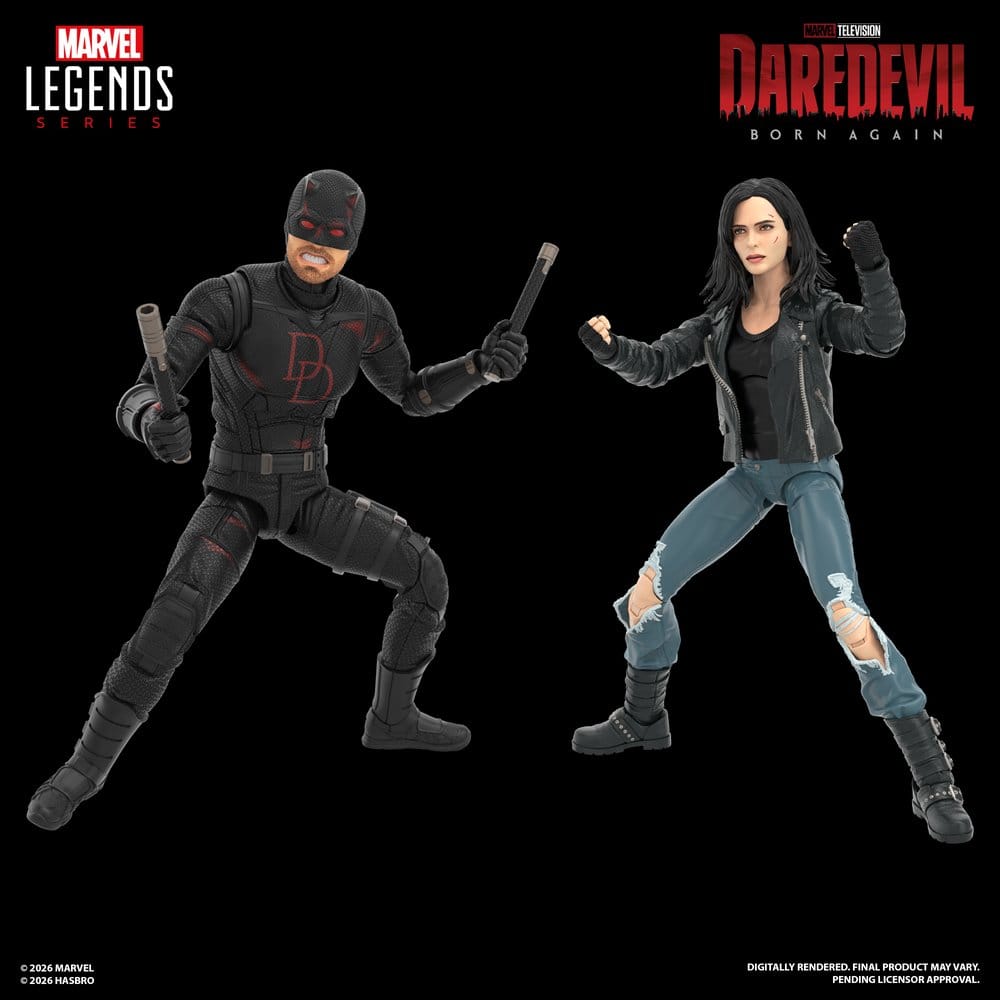 Daredevil: Born Again Marvel Legends Actionfigur 2-Pack Daredevil & Jessica Jones, 15 cm