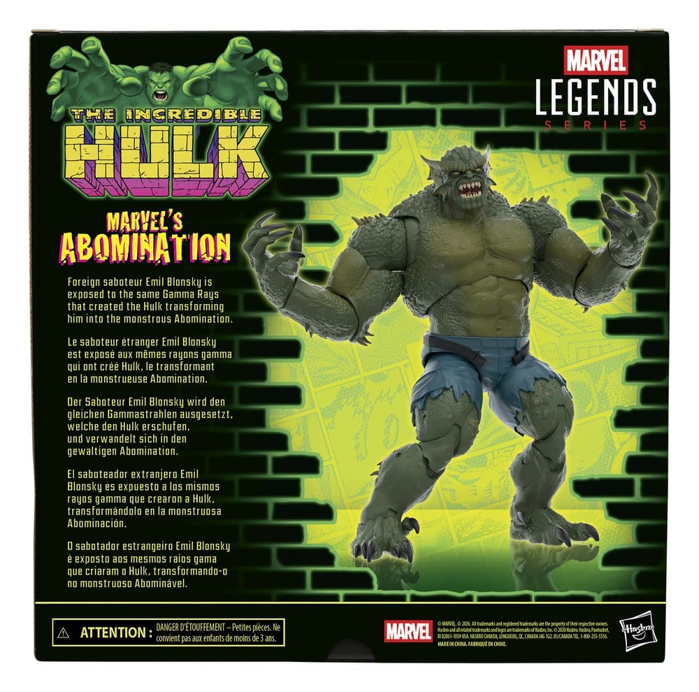 The Incredible Hulk Marvel Legends Action Figur Marvel's Abomination 15 cm