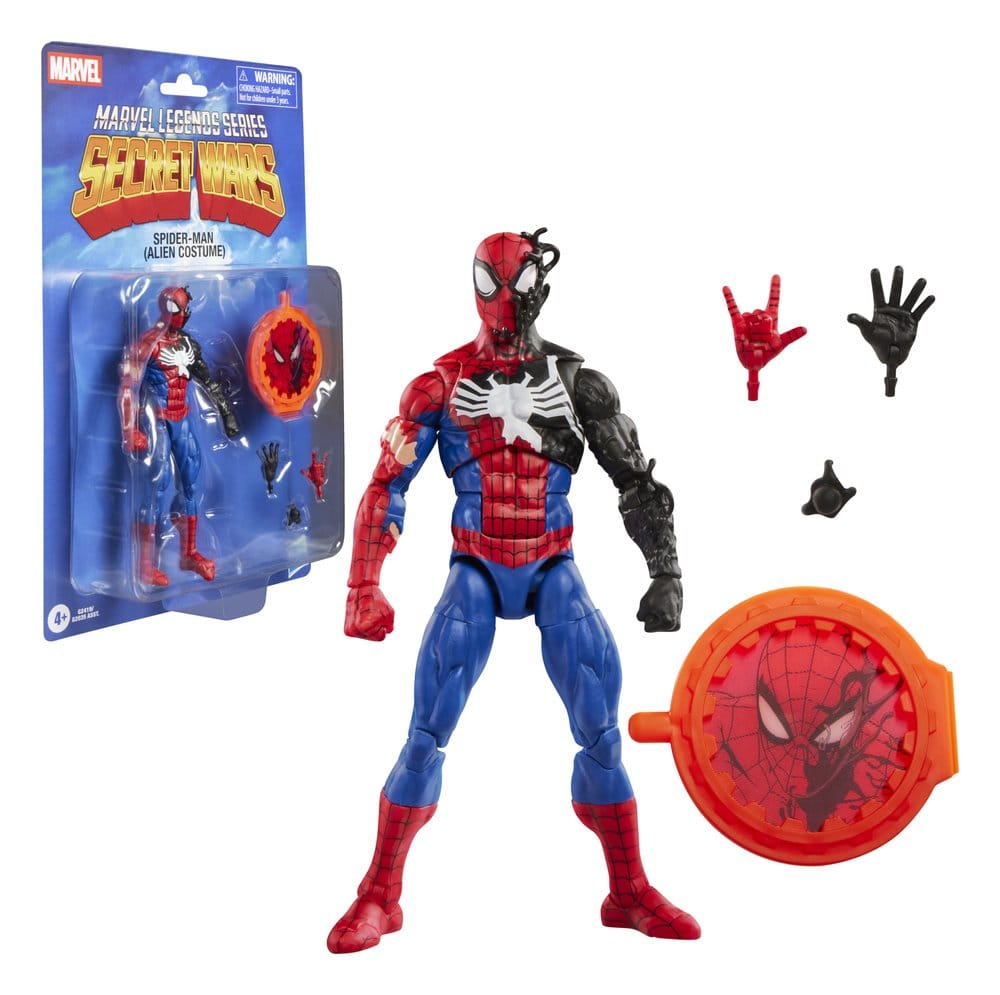Secret Wars Marvel Legends Actionfigur Spider-Man (Aliendräkt) 15 cm