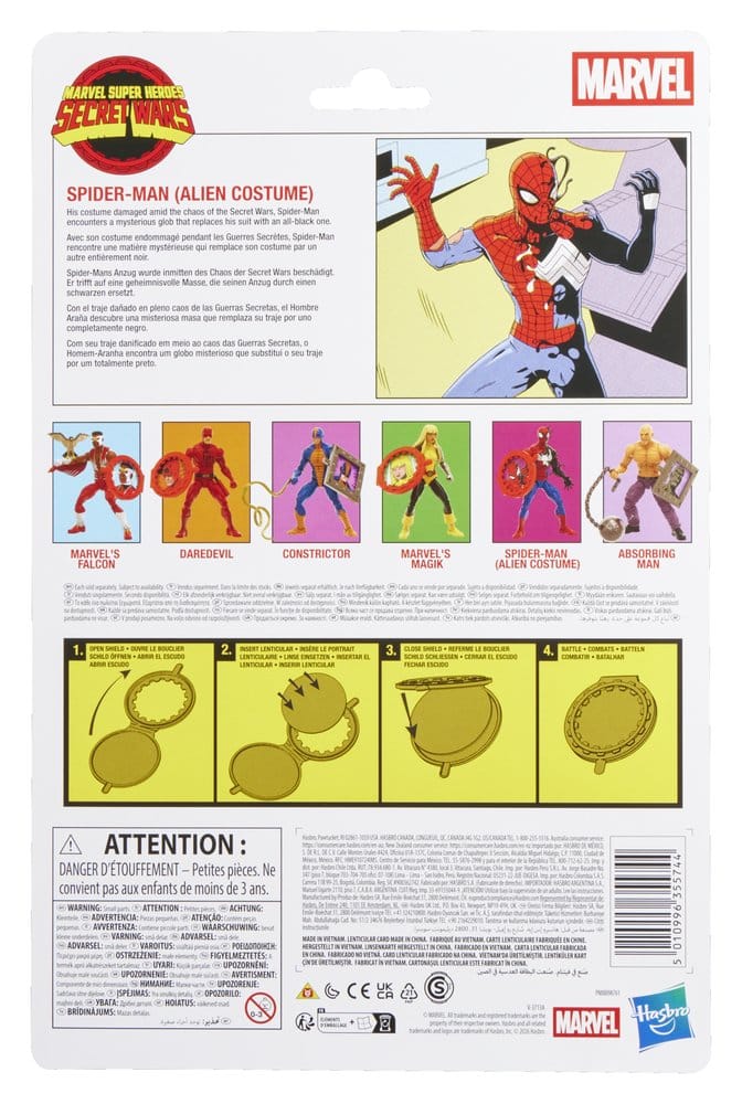 Secret Wars Marvel Legends Actionfigur Spider-Man (Aliendräkt) 15 cm
