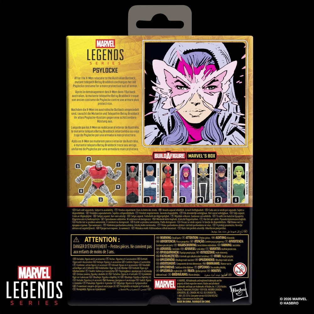 Marvel Legends Actionfigur Psylocke (BAF: Marvels Box) 15 cm