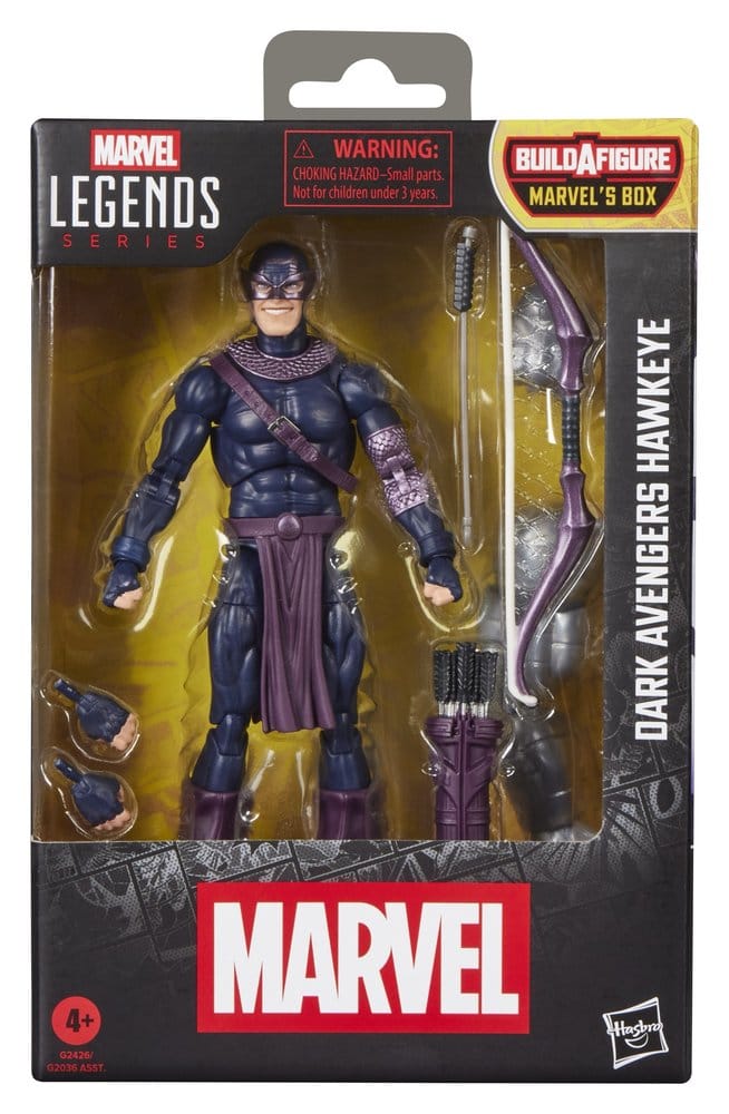 Marvel Legends Actionfigur Mörka Avengers Hawkeye (BAF: Marvel's Box) 15 cm