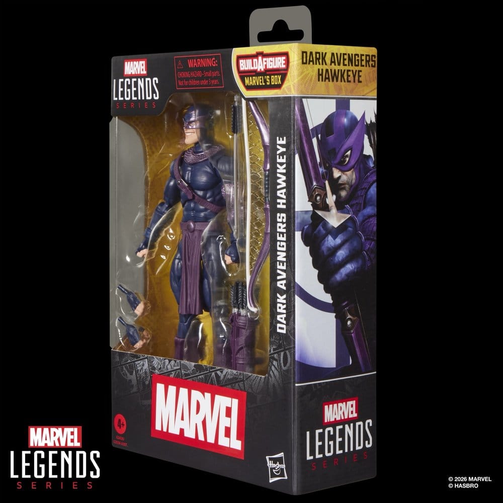 Marvel Legends Actionfigur Mörka Avengers Hawkeye (BAF: Marvel's Box) 15 cm