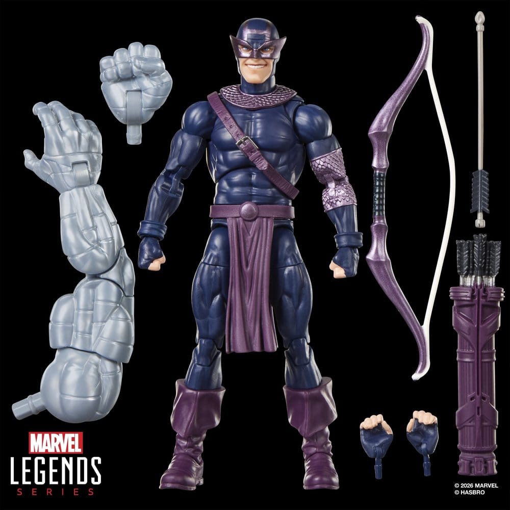 Marvel Legends Actionfigur Mörka Avengers Hawkeye (BAF: Marvel's Box) 15 cm