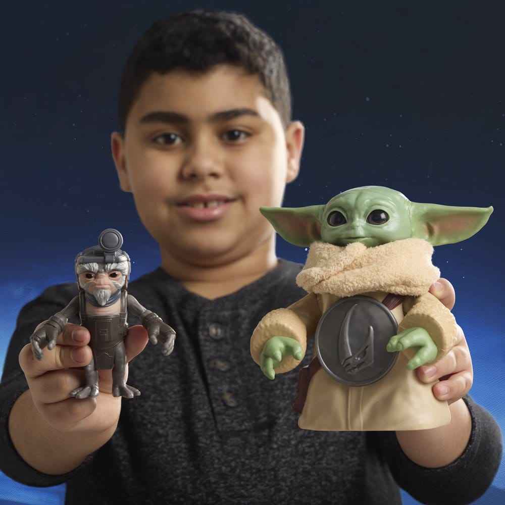 Star Wars: The Mandalorian & Grogu Elektronisk Actionfigur Huggin' Grogu & Anzellan 17 cm