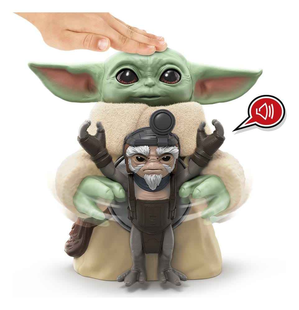 Star Wars: The Mandalorian & Grogu Elektronisk Actionfigur Huggin' Grogu & Anzellan 17 cm