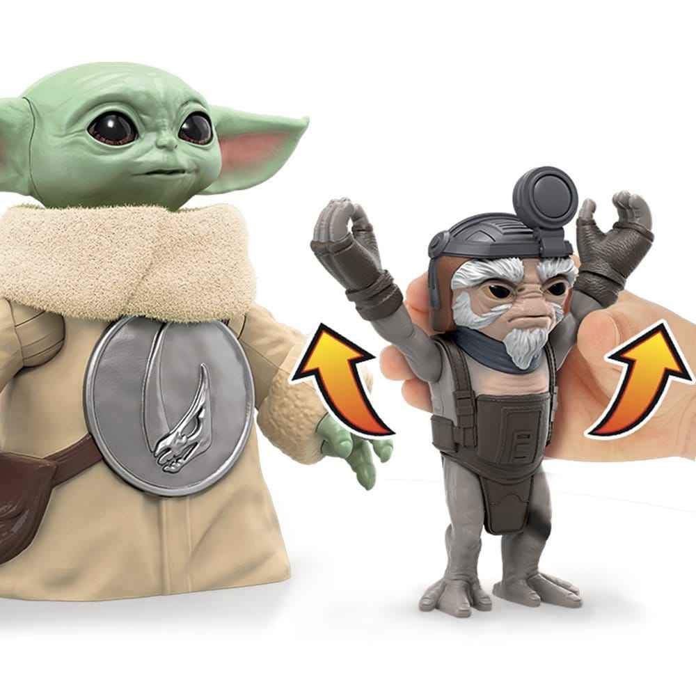 Star Wars: The Mandalorian & Grogu Elektronisk Actionfigur Huggin' Grogu & Anzellan 17 cm