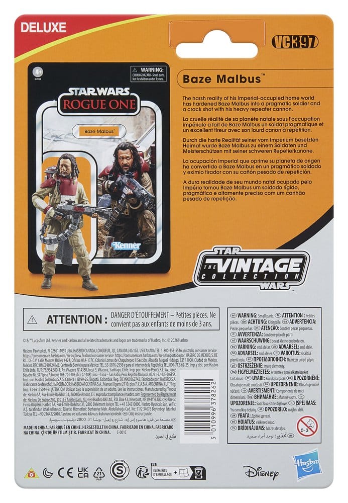 Star Wars: Rogue One The Vintage Collection actionfigur Baze Malbus 9,5 cm