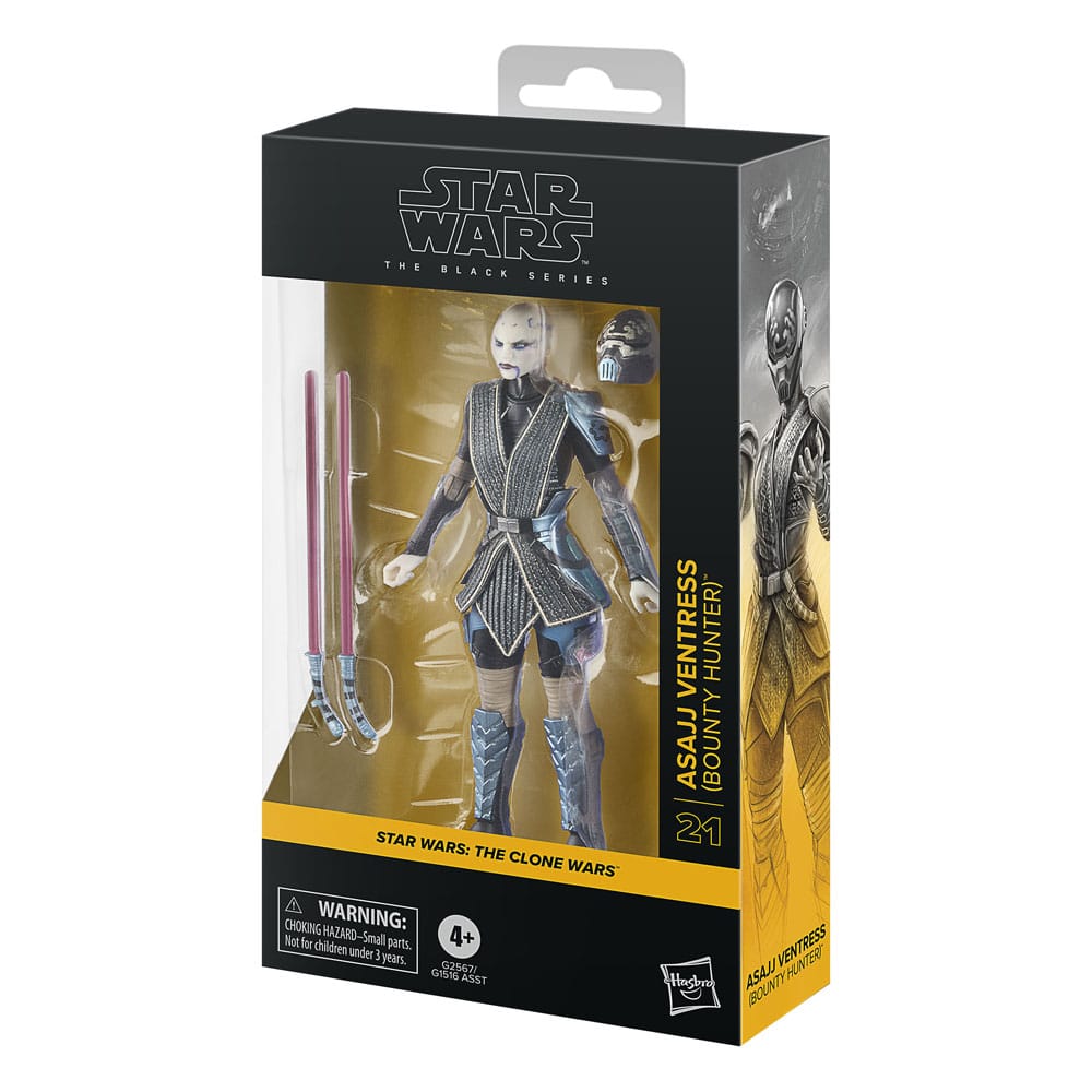 Star Wars: The Clone Wars Black Series Action Figur Asajj Ventress (Bounty Hunter) 15 cm