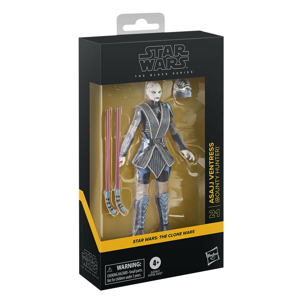 Star Wars: The Clone Wars Black Series Actionfigur Asajj Ventress (Prisjägare) 15 cm