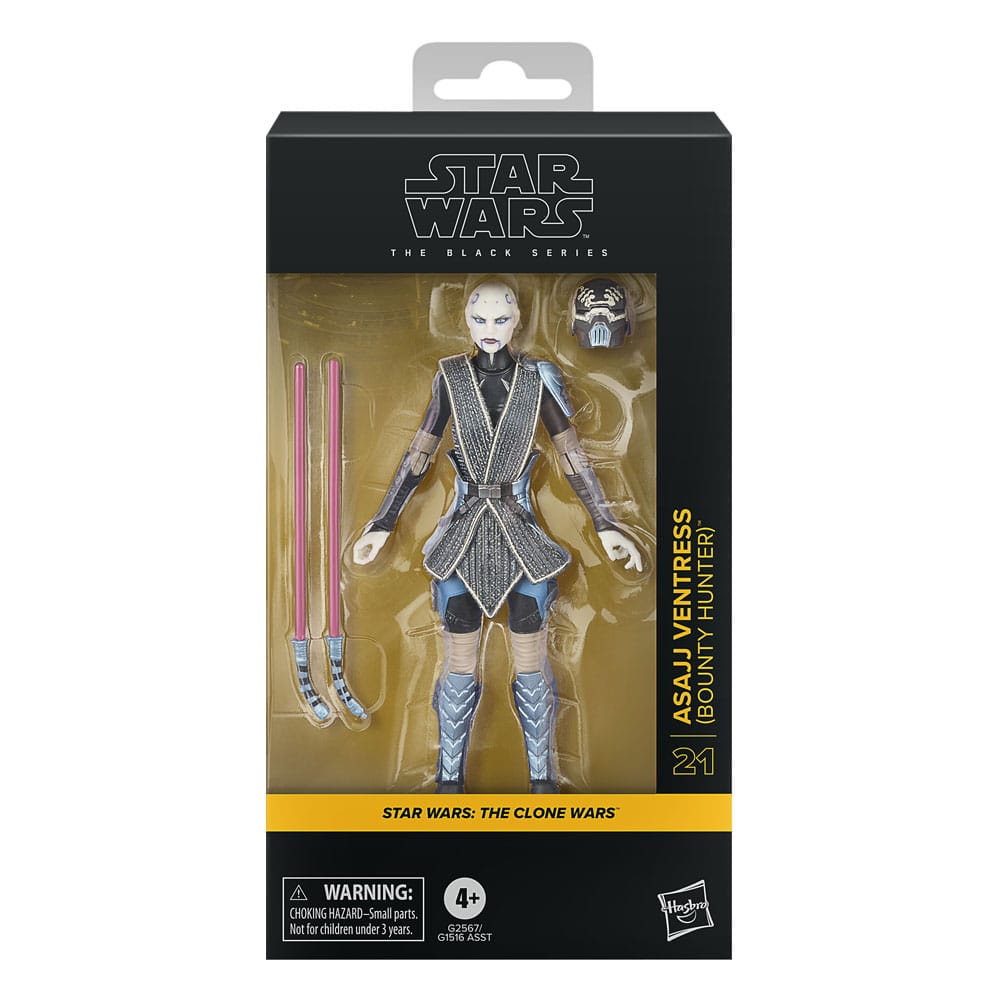 Star Wars: The Clone Wars Black Series Actionfigur Asajj Ventress (Prisjägare) 15 cm