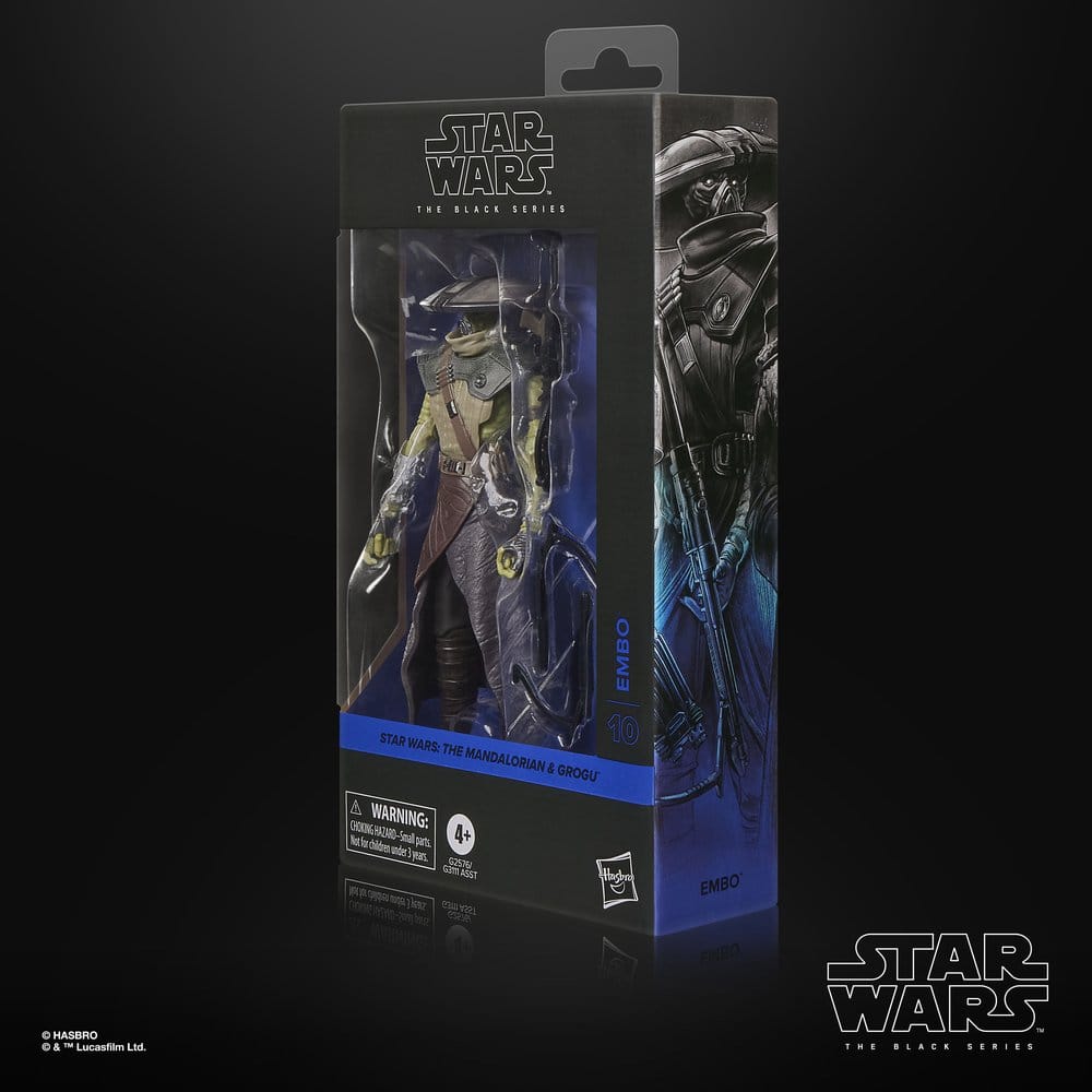 Star Wars: The Mandalorian och Grogu Svart Serie Actionfigur Embo 15 cm