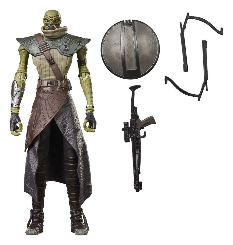 Star Wars: The Mandalorian och Grogu Svart Serie Actionfigur Embo 15 cm