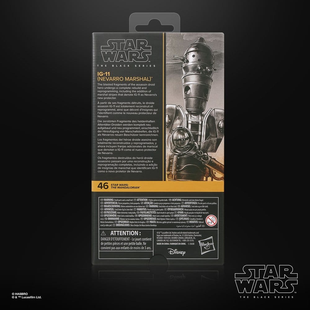 Star Wars: The Mandalorian Black Series Actionfigur IG-11 (Nevarro Mar­skalk) 15 cm