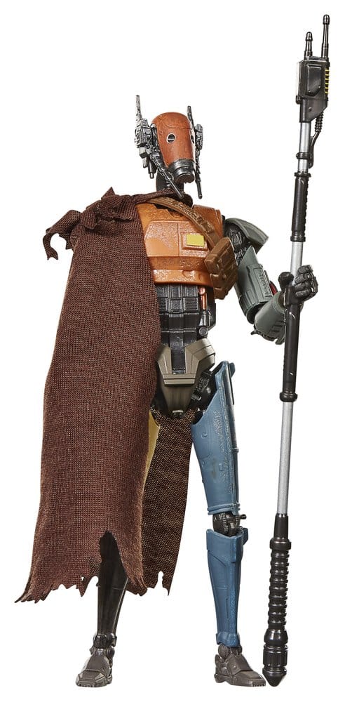 Star Wars: The Mandalorian och Grogu Svart Serie Actionfigur Lönerobot Vakt Droid 15 cm