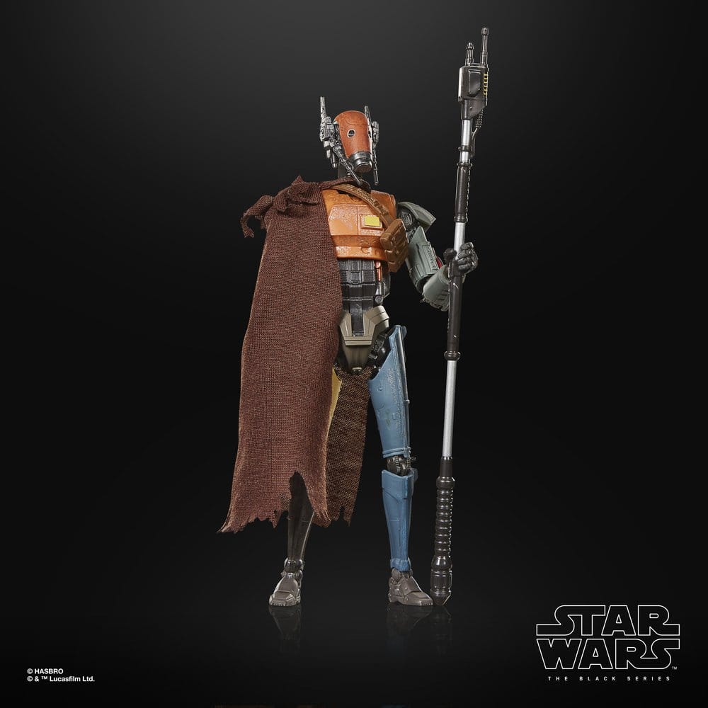 Star Wars: The Mandalorian och Grogu Svart Serie Actionfigur Lönerobot Vakt Droid 15 cm