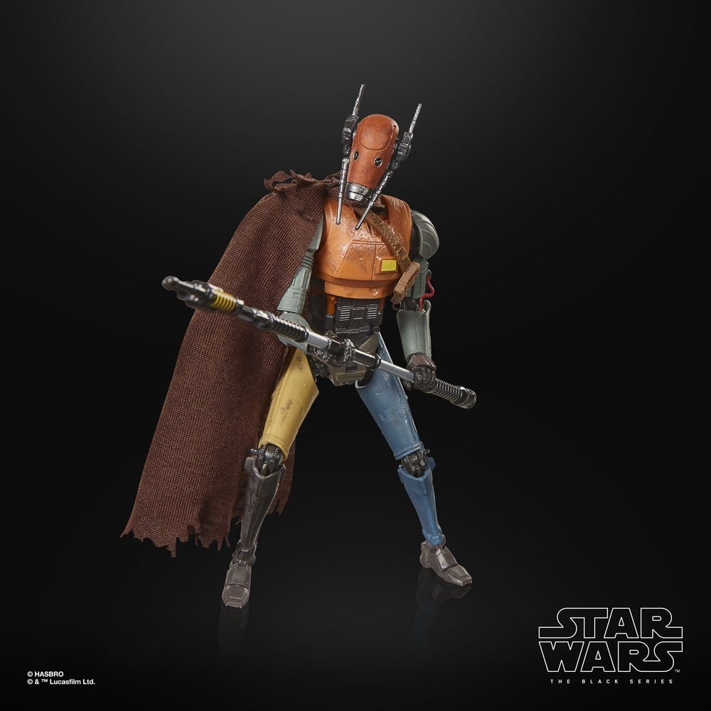 Star Wars: The Mandalorian och Grogu Svart Serie Actionfigur Lönerobot Vakt Droid 15 cm