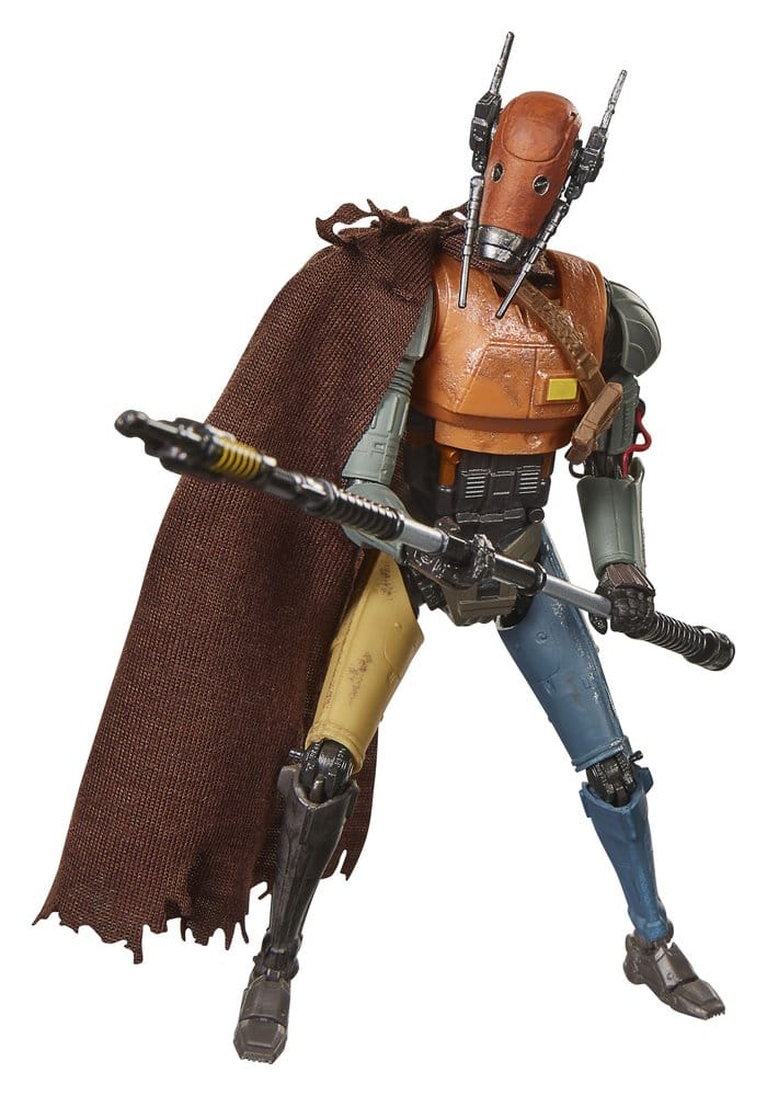 Star Wars: The Mandalorian och Grogu Svart Serie Actionfigur Lönerobot Vakt Droid 15 cm