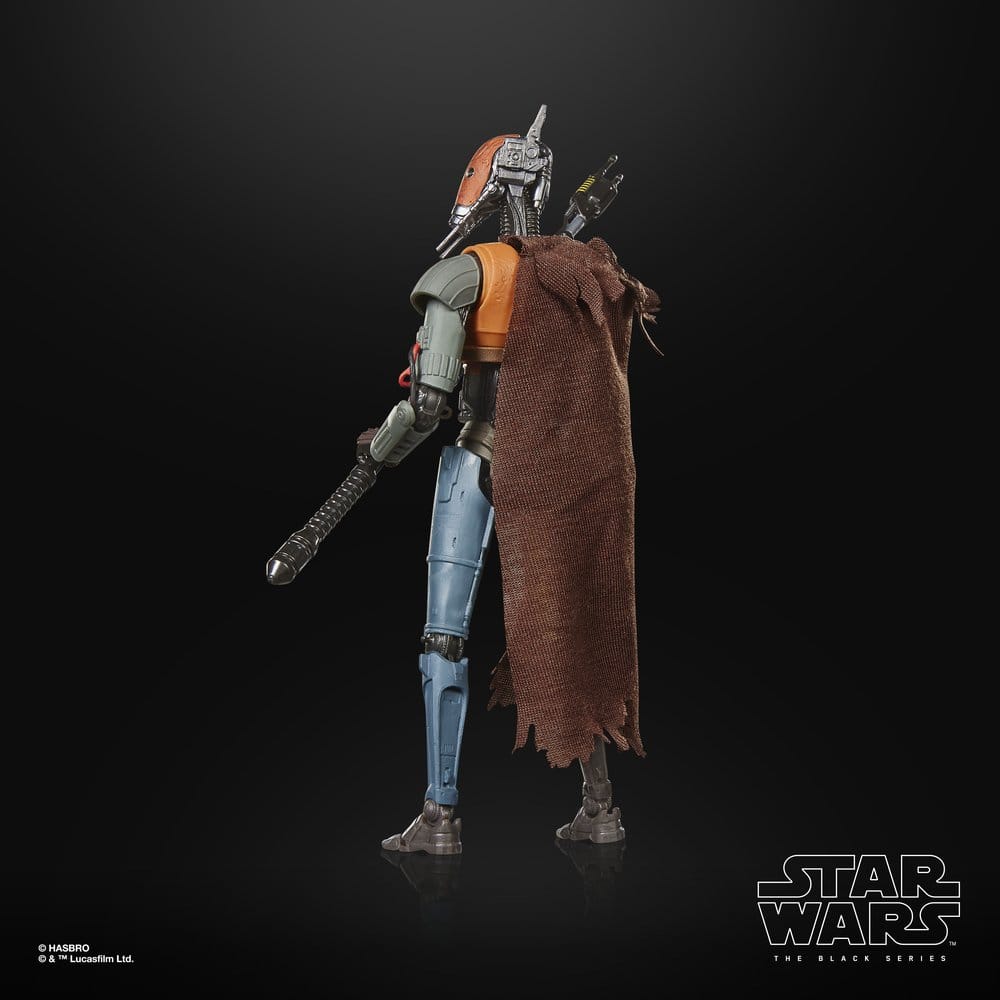 Star Wars: The Mandalorian och Grogu Svart Serie Actionfigur Lönerobot Vakt Droid 15 cm