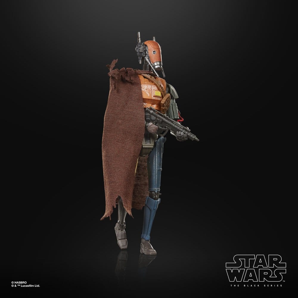 Star Wars: The Mandalorian och Grogu Svart Serie Actionfigur Lönerobot Vakt Droid 15 cm