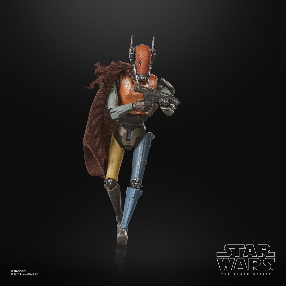 Star Wars: The Mandalorian och Grogu Svart Serie Actionfigur Lönerobot Vakt Droid 15 cm