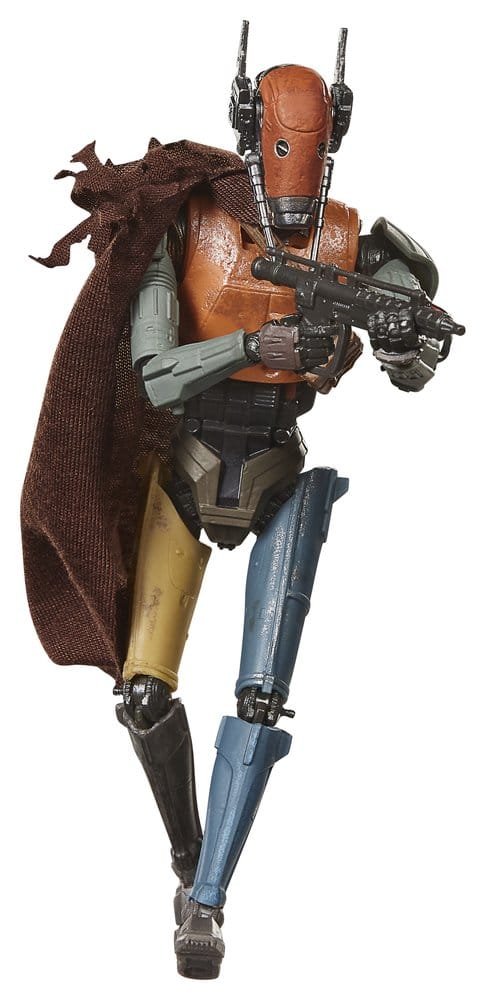 Star Wars: The Mandalorian och Grogu Svart Serie Actionfigur Lönerobot Vakt Droid 15 cm