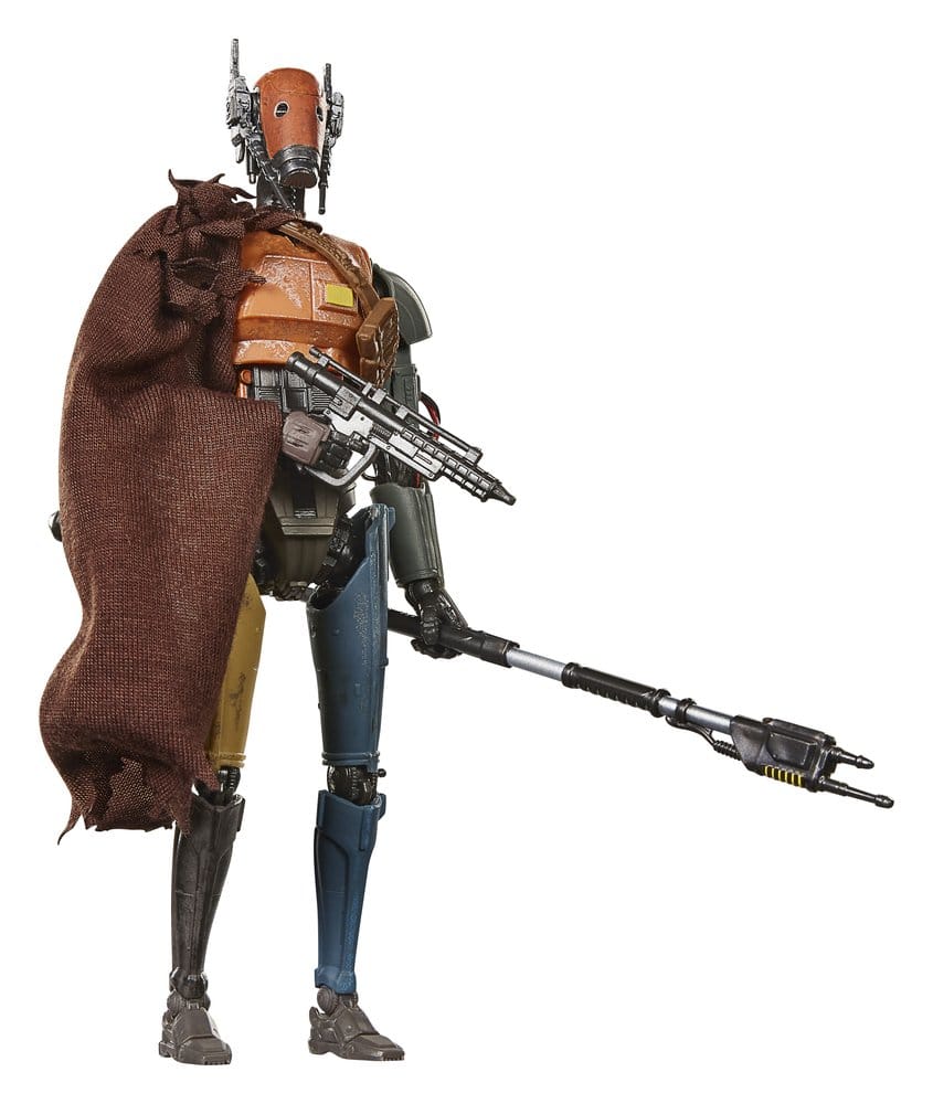 Star Wars: The Mandalorian och Grogu Svart Serie Actionfigur Lönerobot Vakt Droid 15 cm