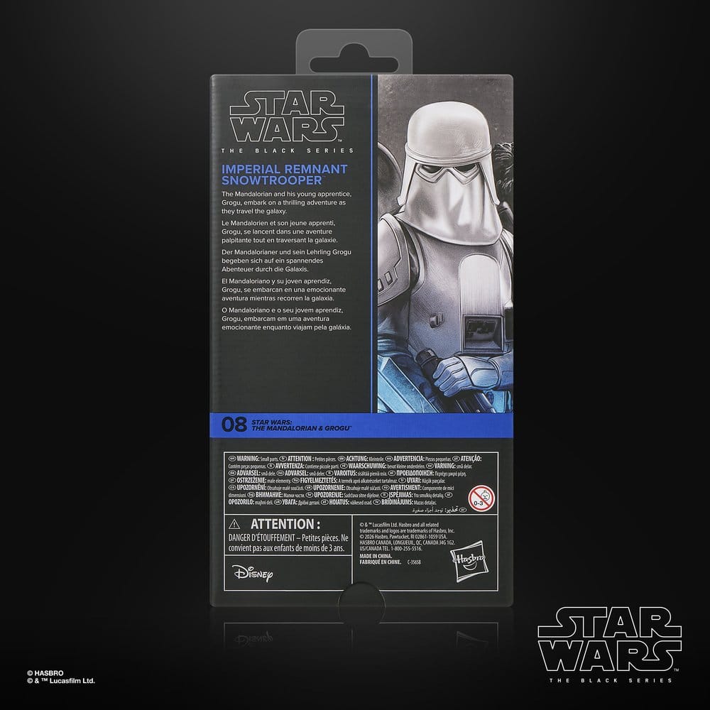 Star Wars: The Mandalorian & Grogu Svart Serie Actionfigur Imperial Remnant Snowtrooper 15 cm