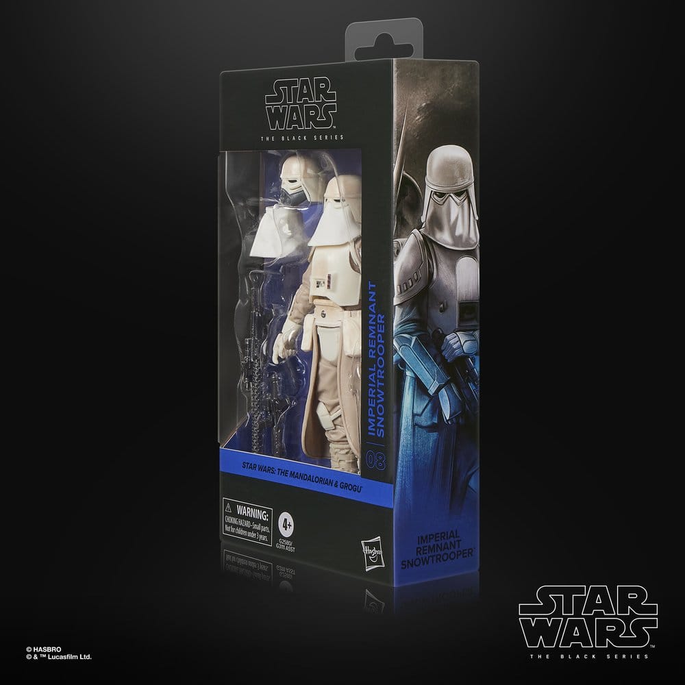 Star Wars: The Mandalorian & Grogu Svart Serie Actionfigur Imperial Remnant Snowtrooper 15 cm
