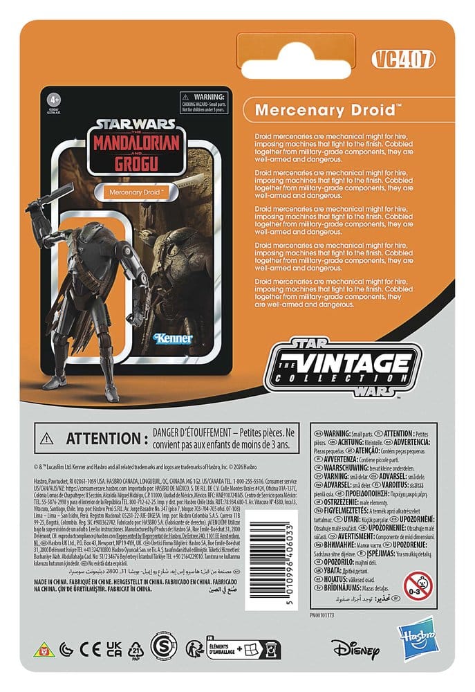 Star Wars: The Mandalorian and Grogu Vintage Collection Action Figur Mercenary Droid 10 cm