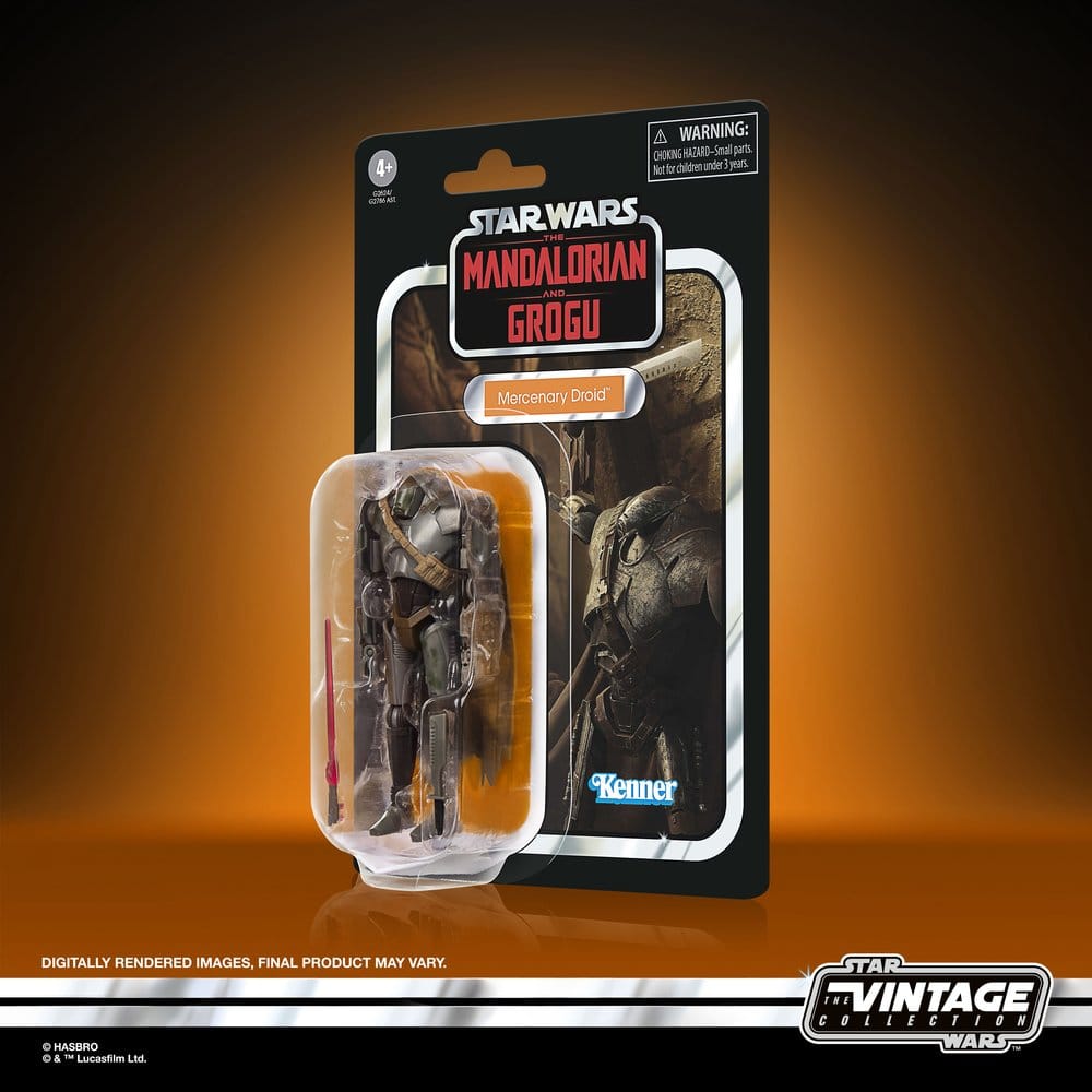 Star Wars: The Mandalorian och Grogu Vintage Collection Actionfigur Hyrddroid 10 cm