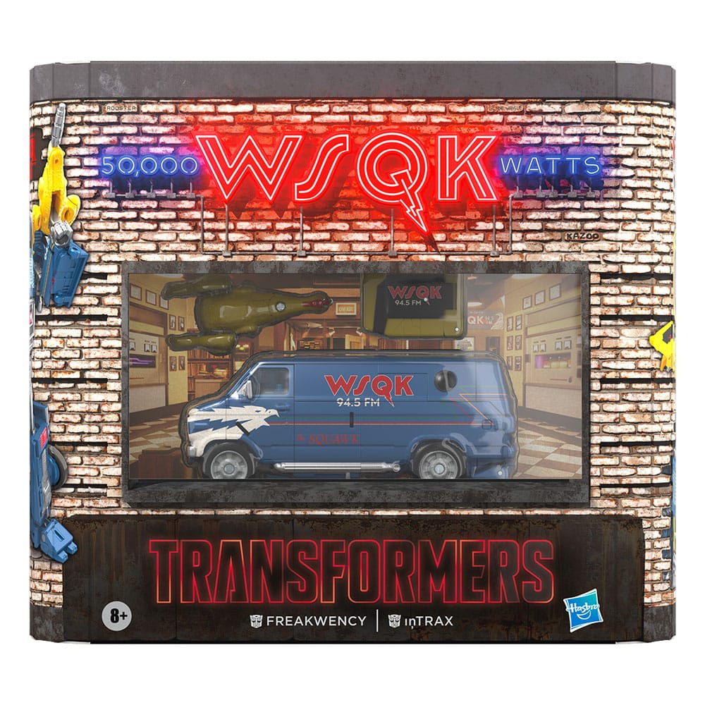 Stranger Things x Transformers Action Figur 2-Pack Freakwency & 8-Trax 15 cm Hasbro