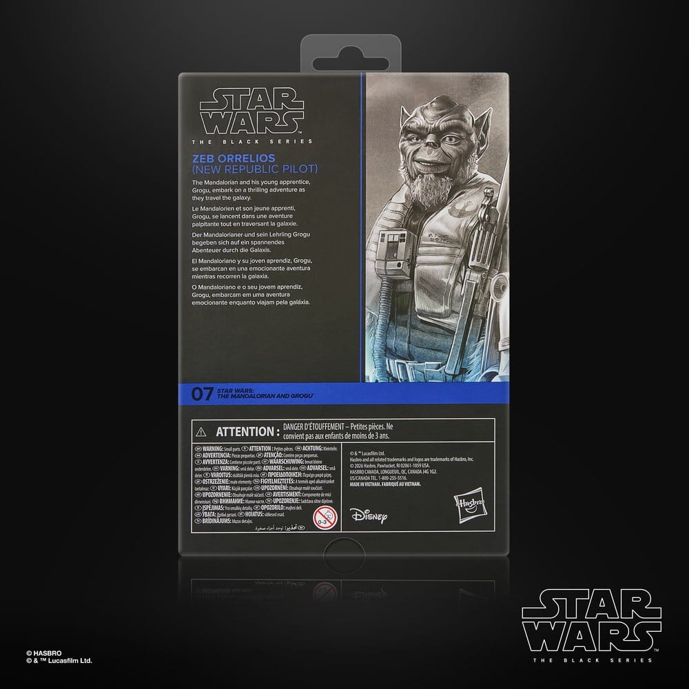 Star Wars: The Mandalorian och Grogu Svart Serie Actionfigur Garazeb ”Zeb” Orrelios 15 cm